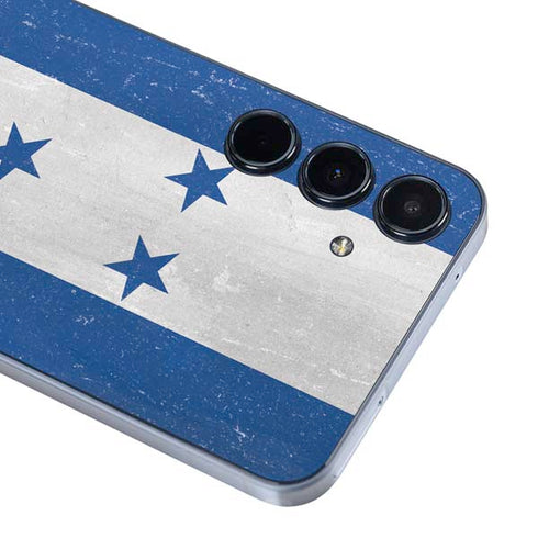 Honduras Flag Distressed Galaxy A55 5G Skin